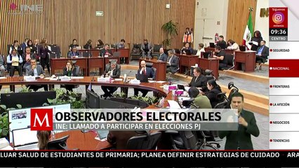 INE convoca a ciudadanos como observadores en elección judicial
