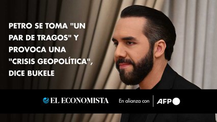 Petro se toma "un par de tragos" y provoca una "crisis geopolítica", dice Bukele