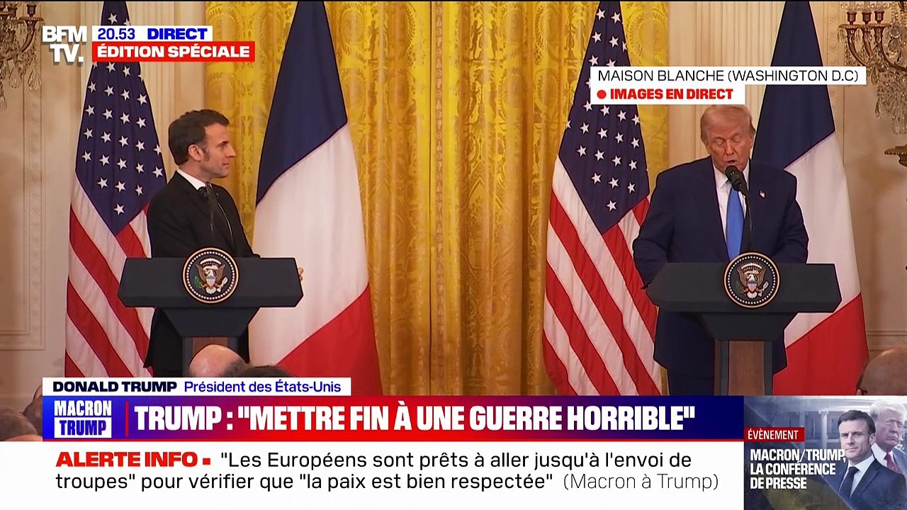 Donald Trump: "Notre objectif est d'arriver à un cessez-le-feu le plus rapidement possible" en Ukraine