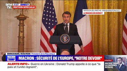 Emmanuel Macron sur l'économie: "Notre volonté est qu'il y ait une concurrence juste" entre l'Europe et les États-Unis