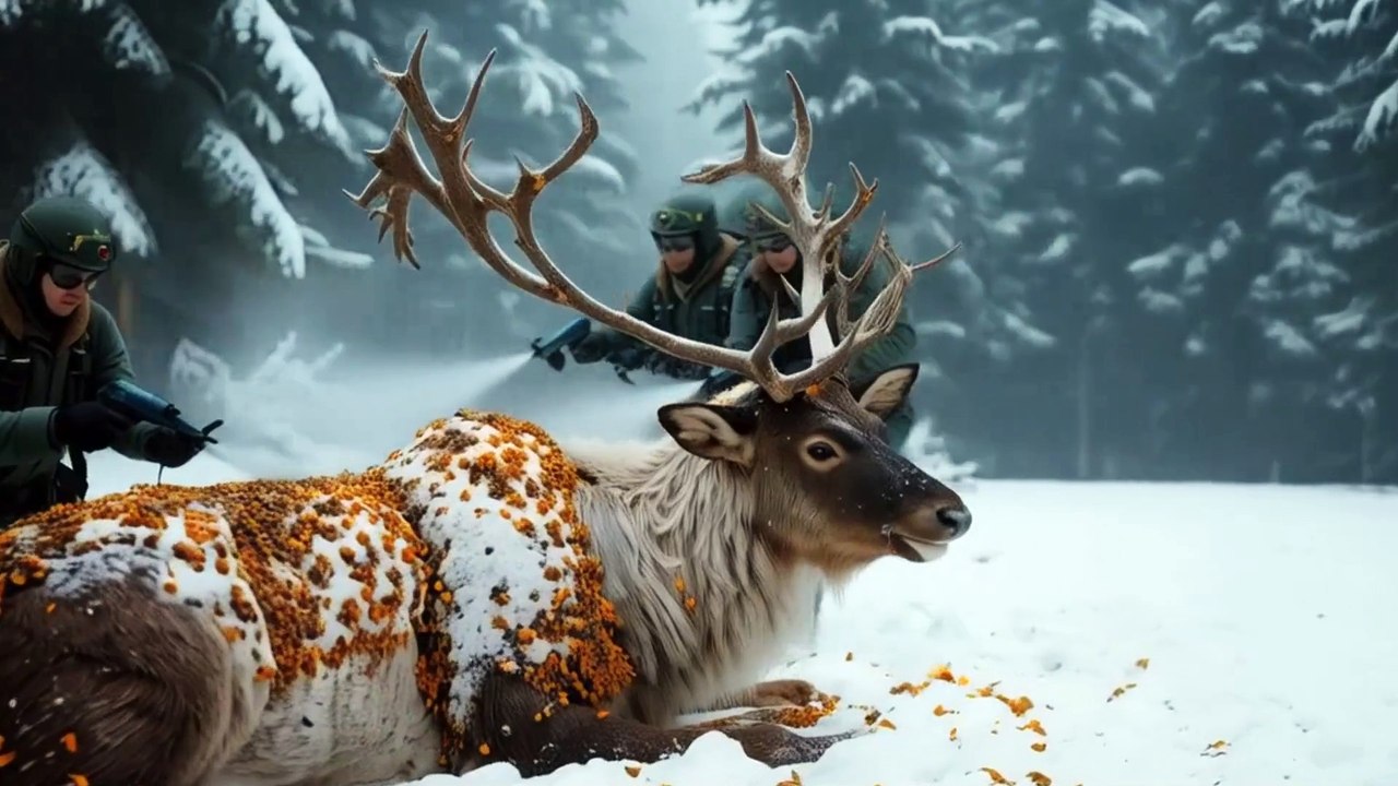 Reindeer rescued after bees attack