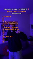 Mon classement du nouvel album de Tate McRae ‘’So Close To What’’