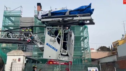 La policía investiga un accidente laboral grave en Madrid de un hombre de 73 años