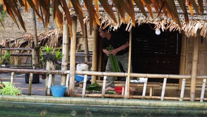 EP.437 - Sobrevivência no Rio em Dias Chuvosos, Pesca, Arroz de Tubo de Bambu