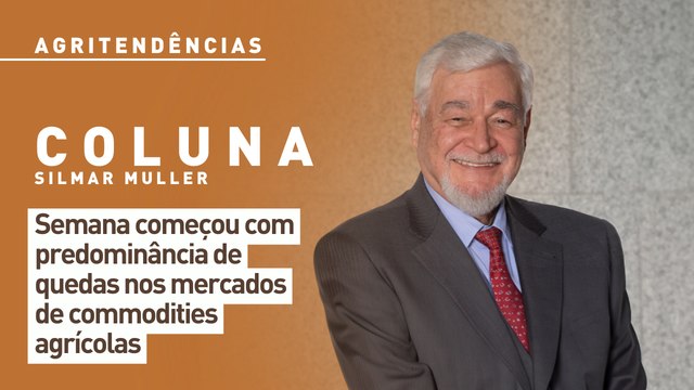 Semana começou com predominância de quedas nos mercados de commodities agrícolas