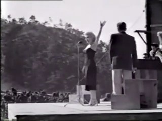 Marilyn Monroe - A Side View Singing To Troops In Korea 1954