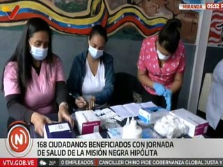 Jornada de salud integral beneficia a 168 ciudadanos pertenecientes a la Misión Negra Hipólita