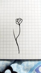 Fiore nero disegno