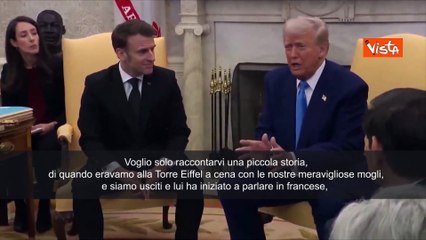 Trump racconta storia su Macron: Quella volta che parlava francese senza interprete...