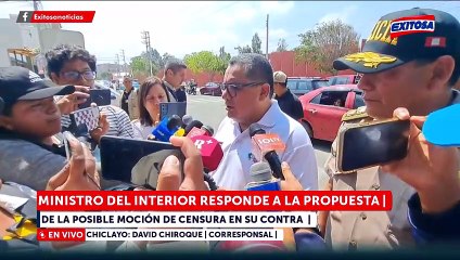 Santiváñez responde a posible moción de censura en su contra: "Desconocimiento de trabajo y resultados"