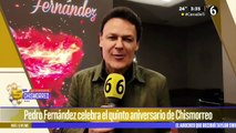 Pedro Fernández celebra el quinto aniversario de 'Chismorreo'