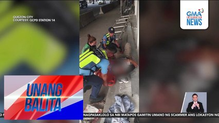 Naaksidenteng motorcycle rider, nakitaan umano ng ilegal na droga | Unang Balita