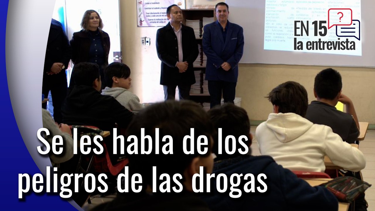 Platicamos En 15 sobre el programa Aléjate de las Drogas en las escuelas
