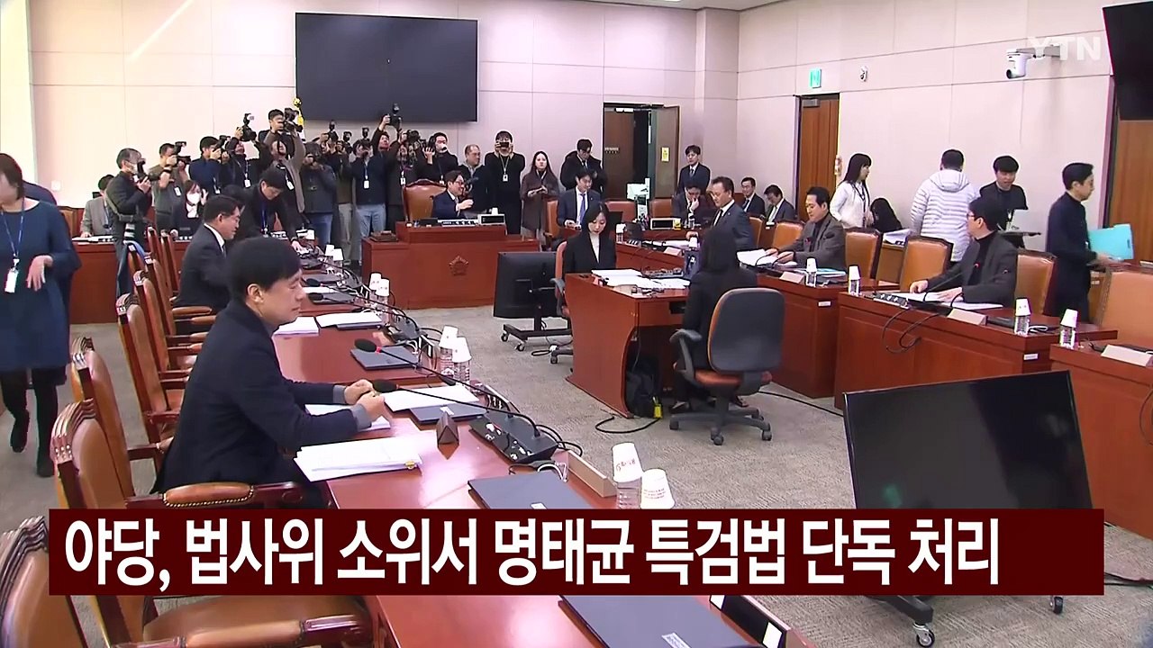 야당, 법사위 소위서 명태균 특검법 단독 처리 / YTN