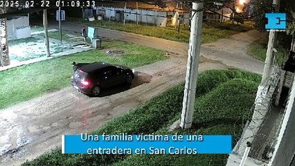 Una familia víctima de una entradera en San Carlos