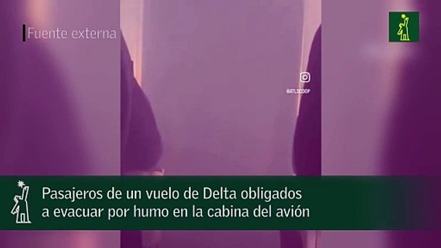 Pasajeros de un vuelo de Delta obligados a evacuar por humo en la cabina del avión