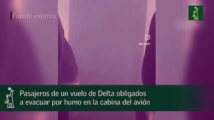 Pasajeros de un vuelo de Delta obligados a evacuar por humo en la cabina del avión