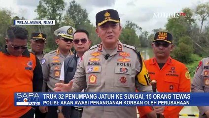 Seluruh Korban Truk Jatuh di Sungai Seganti Riau Berhasil Dievakuasi