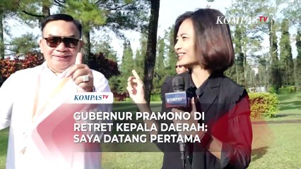[FULL] Gubernur Pramono di Retret Kepala Daerah: Saya Datang Pertama