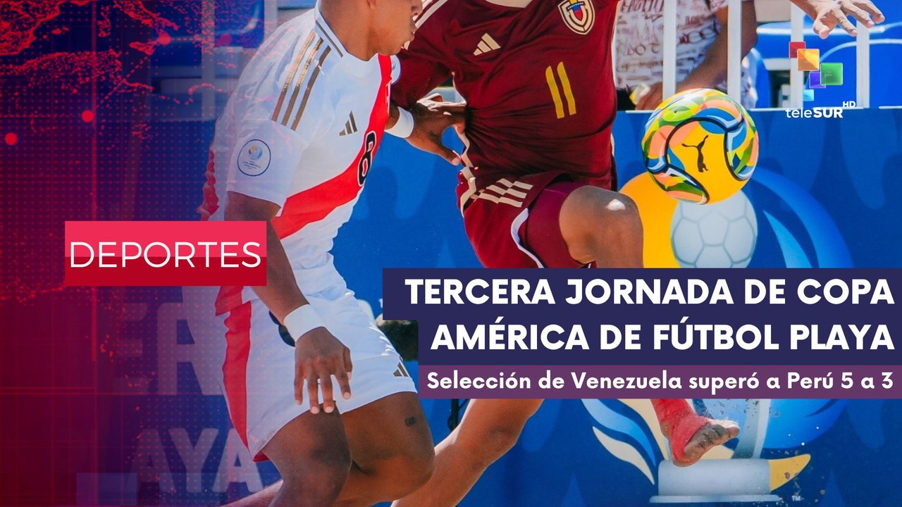 Copa América de Fútbol Playa | Venezuela superó a su similar Perú 5 a 3  DEPORTES EDICIÓN CENTRAL 24-02-2025