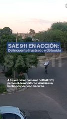 Cayó un delincuente con un televisor robado