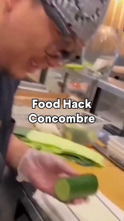 food hack tranches de légumes