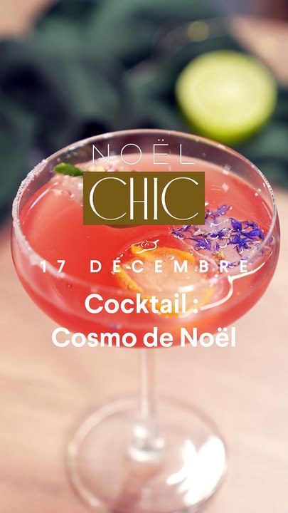 Cocktail Cosmo de Noël