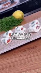 Roulés frais au saumon