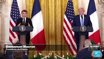Trump y Macron se reúnen para discutir sobre futuro de guerra en Ucrania y negociaciones con Rusia