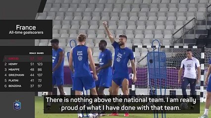 Giroud has no regrets about international retirement