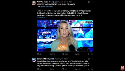 Feb 24 2025 - Ann Vandersteel & Gen Flynn - It Is Time #FreeTinaPeters