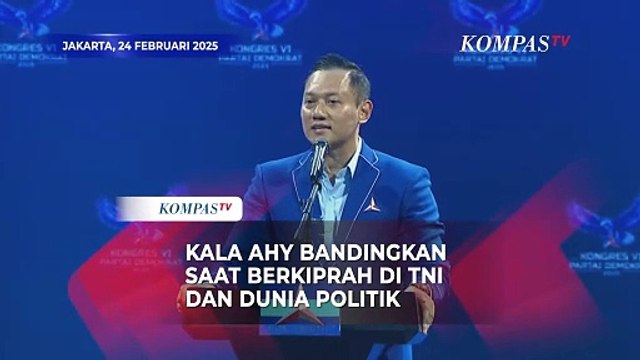 AHY di Kongres Demokrat: Di Tentara Waktu Begitu Cepat, Politik Jauh Lebih Cepat