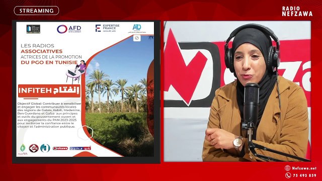 مشروع انفتاح الممول من قبل PAGOF2 وهو مسار شراكة الحكومة المفتوحة في تونس بتنفيذ من جمعية اعمار وتواصل للتنمية بقابس بالشراكة مع اذاعات عليسة اف ام ,نفزاوة اف ام ,راديو مدنين ,كابصا اف ام وجفارة اف ام الموضوع: أهمية الشراكة بين القطاع العام والمجتمع ال