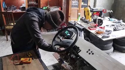 Çocukluk hayali gerçek oldu! Erzurumlu ustanın çevreci icadı
