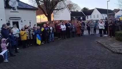 Residents stand side by side with Ukrainian refugees as Sawbridgeworth marks third anniversary of war