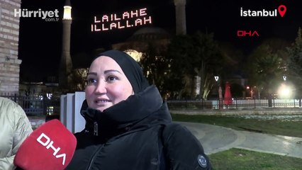 Ramazan ayının simgesi mahyalar camilere asıldı