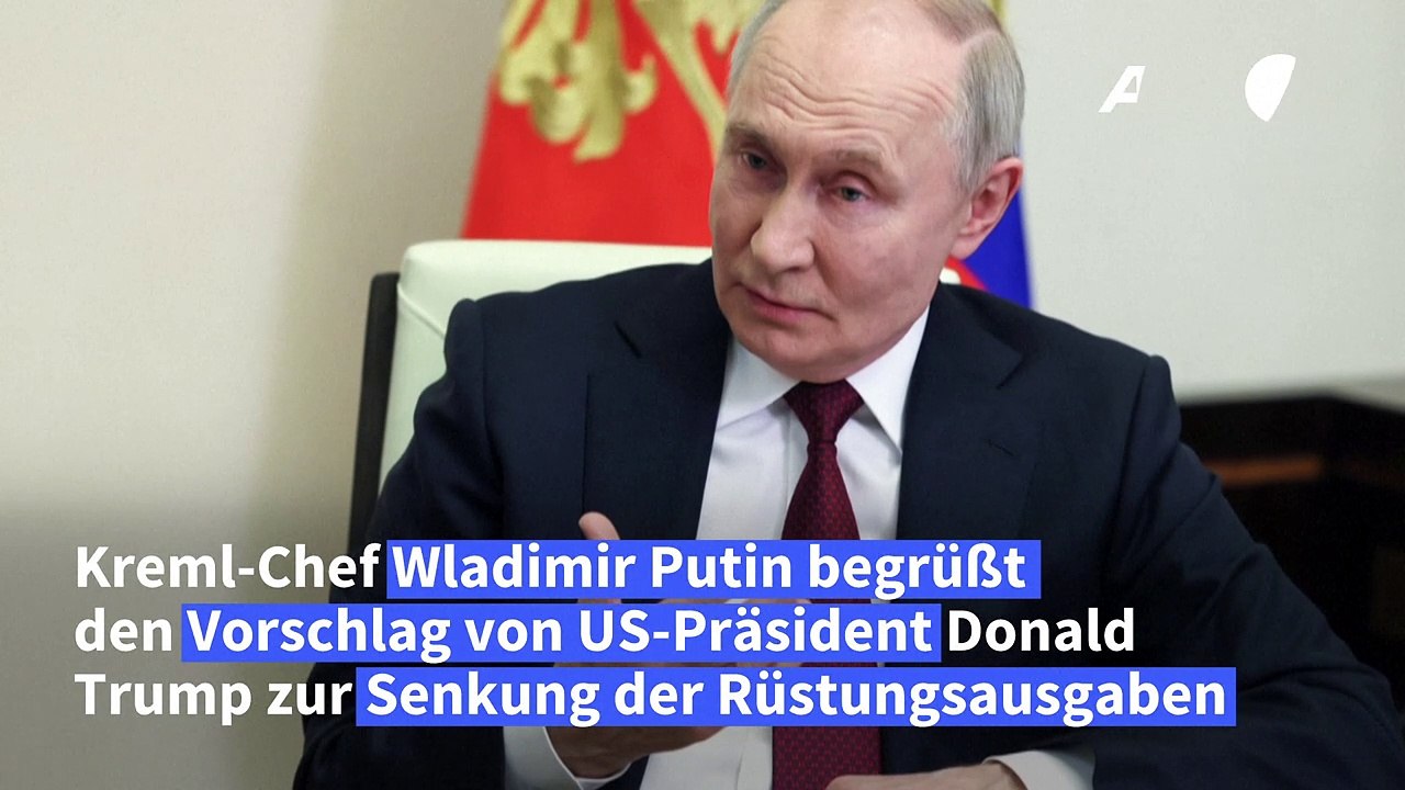 Putin begrüßt Trump-Vorschlag zu weniger Rüstungsausgaben