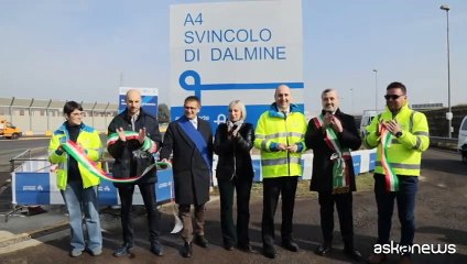 Autostrade, inaugurato il nuovo svincolo di Dalmine sulla A4