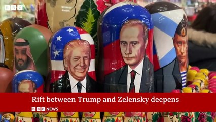 What is the rift between Donald Trump and Volodymyr Zelensky   BBC News