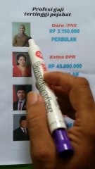 GAJI pejabat negara sampai PRESIDEN PRABOWO PART 2  #art #shorts