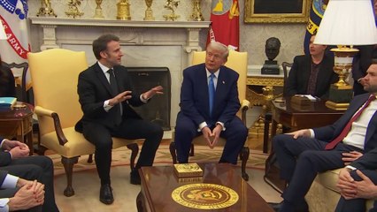 "On paye 60% de l'effort total": Emmanuel Macron corrige Donald Trump sur l'aide européenne à l'Ukraine