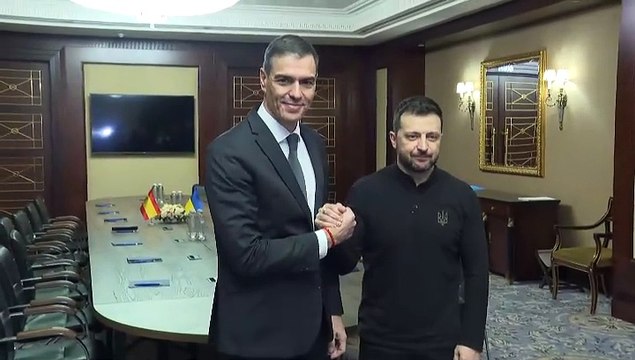 Zelenski recibe a Sánchez en el tercer aniversario de la invasión
