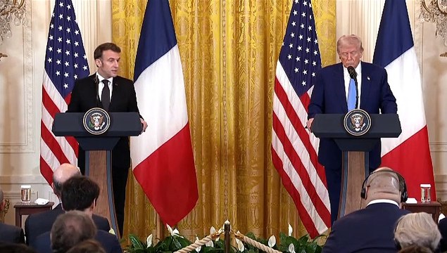 Trump recibe a Macron en la Casa Blanca