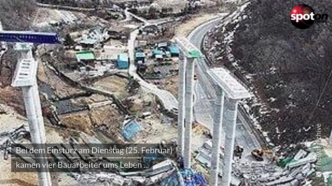 Mehrere Tote: Riesige Brücke in Südkorea eingestürzt