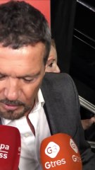 Antonio Banderas envía un claro mensaje a Terelu Campos con motivo de su debut en el teatro