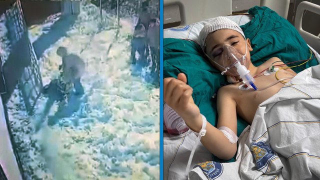 Başına buz kütlesi düşen 9 yaşındaki çocuk gözlerini açtı