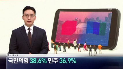 폴-A를 돌려보니…국민의힘 38.6% 민주 36.9%