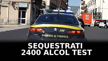 Sequestrati 2400 alcol test dalla Finanza a Roma