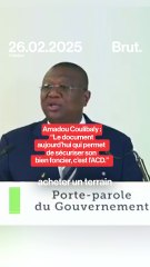 Amadou Coulibaly : "Le document pour sécuriser son bien foncier, c'est l'ACD"
