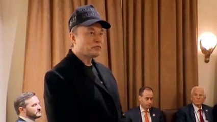 Trump awkwardly interrupts Musk to ‘let the cabinet speak for a second’ during administration’s first meeting
